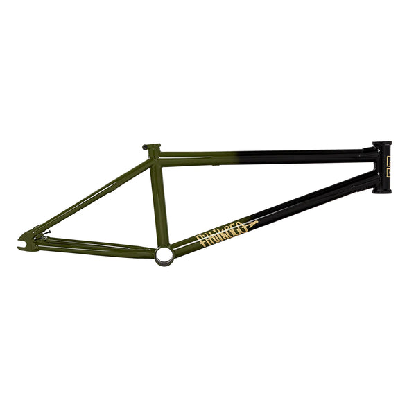 Fit Bike Co Shortcut Frame 21" - Gloss Black Army Green Fade