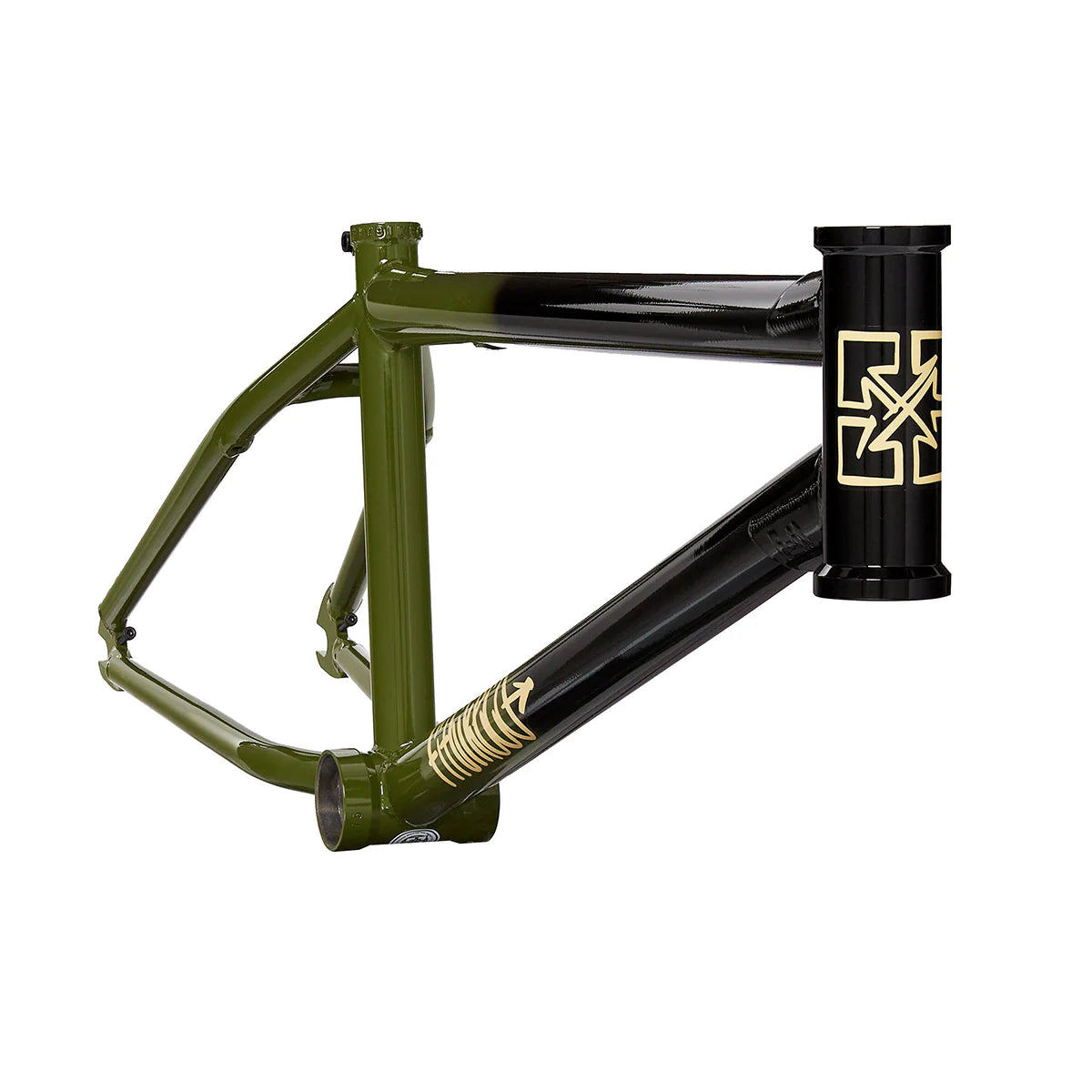 Fit Bike Co Shortcut Frame 21" - Gloss Black Army Green Fade