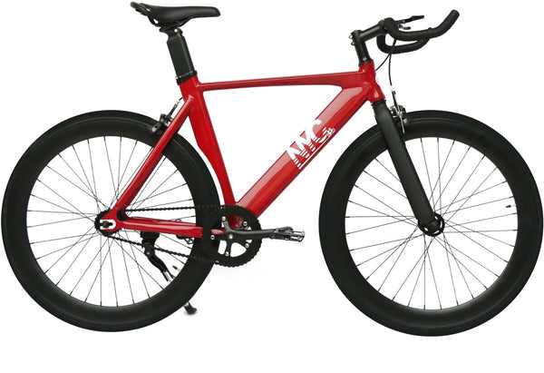 Bilda Bike - NYC Messenger Fixed Gear Single Speed - Red