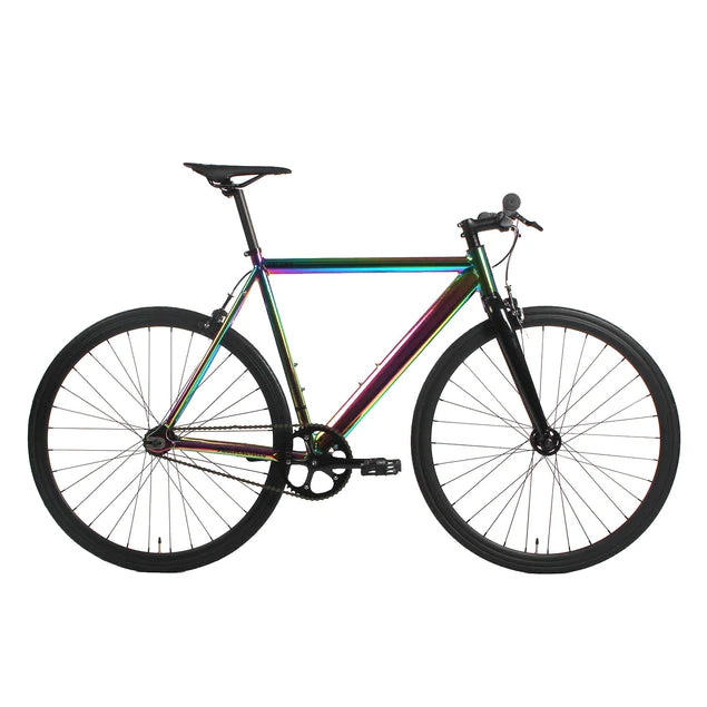 Golden Cycles Uptown Single Speed Fixed Gear - Neo Chrome